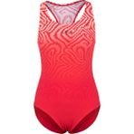 Slazenger Sports Back Ld43 Kadın Mayo Siyah - Kırmızı