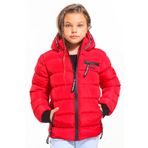 Slazenger ST21JC008 Captain Kırmızı Unisex Çocuk Mont