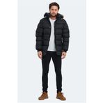 Slazenger ST21JE011-500 Harshall Siyah Erkek Mont