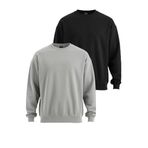 Slazenger VADIK 2li set Erkek Oversıze Siyah - Gri Sweatshirt