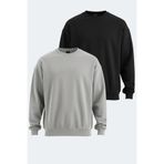 Slazenger VADIK 2li set Erkek Siyah - Gri Sweatshirt