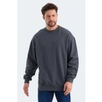 Slazenger VADIK OVERSIZE Erkek Sweatshirt Koyu Gri