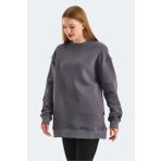 Slazenger VADIM Oversıze Kadın Sweatshirt Koyu Gri