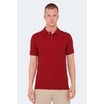 Slazenger VALE KTN Erkek Polo Yaka Bordo Tişört
