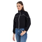 Slazenger VALENCIA Kadın Crop Siyah Sweatshırt