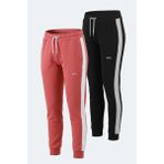 Slazenger Veva 2 Li Set Kadın Eşofman Altı - XL - Siyah - Gül