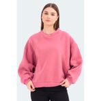 Slazenger VIA Kadın Oversıze Gül Sweatshirt