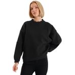 Slazenger VIA Kadın Oversıze Siyah Sweatshırt