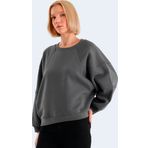 Slazenger Vıa Kadın Sweatshirt Koyu Gri
