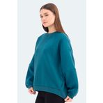 Slazenger Vıa Kadın Sweatshirt Petrol