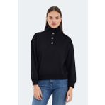 Slazenger VIDAL OVERSIZE Kadın Sweatshirt Siyah