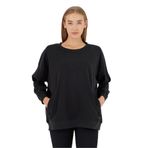 Slazenger VIKENTI SW Kadın Cepli Oversıze Siyah Sweatshırt