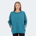 Slazenger VIKENTI SW Kadın Oversize Sweatshirt Petrol - XL