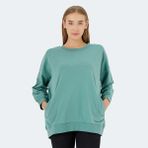Slazenger VIKENTI SW Kadın Oversize Sweatshirt Yeşil - XL