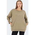Slazenger VIKENTI SW Kadın Sweatshirt Koyu Yeşil