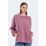Slazenger VIKENTI SW OVERSIZE Kadın Sweatshirt Gül