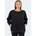 Slazenger Vıkentı Sw Oversıze Kadın Sweatshirt Siyah