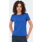 Slazenger Viraj Saks Mavi Kadın T-shirt