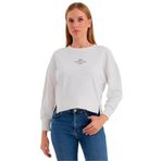 Slazenger VITAL Kadın Crop Beyaz Sweatshırt