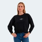 Slazenger VITAL Kadın Oversize Sweatshirt Siyah - XL