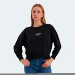 Slazenger Vıtal Oversize Kadın Sweatshirt - 2XL - Siyah