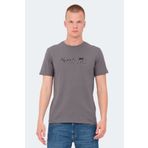 Slazenger Volker Koyu Gri Erkek T-shirt