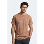 Slazenger ZAIR Erkek Baskılı Camel Tişört