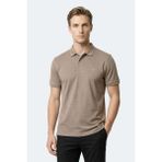 Slazenger Zany Erkek Polo Yaka Siyah Tişört - 2XL - Vizon