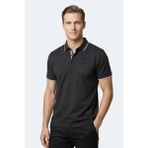Slazenger Zeru Erkek Gri Tişört - 2XL - Siyah