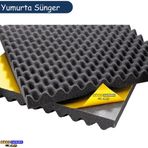 Slc Akustik Yumurta Sünger Yapışkanlı 50 Dns 40mm 100cmx100cm