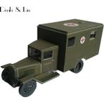 SLD 1:43 3D 14 x 6 cm Sovyet Zıs 44 Battlefield Ambulans Ordusu Kamyon Kağıt Modeli Ikinci Dünya Savaşı El Işi Yapboz Oyunu | Kamyon Kağıdı Modeli | Kağıt Modelwar 3D Model