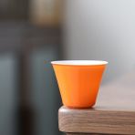SLD Japon El Yapımı Çay Seti Seramik Sır Turuncu Seramik Sır Kemik Çini Kase Yaratıcı Hediye Cumbuca De Porcelana Ev Kupası AC50TC | Teaware Setleri (Yurt Dışından)