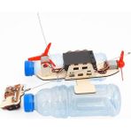 SLD Teknoloji Rc Tekne Küçük Ürün Uzaktan Kumanda Rüzgar Gemi Modeli Bilimsel Deney Buluş Braketi Meclisi Oyuncak | - 25 x 35 cm