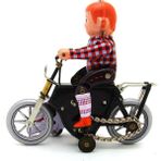 SLD Vintage Koleksiyonu Biker Çocuk ile Köpek Kalay Oyuncaklar Klasik Clockwork Yaka Kalay Oyuncak Yetişkin Çocuklar Için Koleksiyon Hediye | Rüzgar Up Oyuncaklar