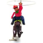 SLD Vintage Retro Koleksiyon Kovboy Kırbaç Kalay Oyuncaklar Klasik Clockwork Rüzgar Up At Adam Teneke Oyuncak Yetişkin Çocuklar Için Koleksiyon Hediye | Rüzgar Up Oyuncaklar
