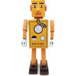 SLD Vintage Retro Lilliput Robot Teneke Oyuncaklar Klasik Clockwork Wind Up Robot Model Koleksiyonu Kalay Oyuncak Yetişkin Çocuklar Için Koleksiyon Hediye | Rüzgar Up Oyuncaklar