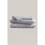 Sleeptown Keten Görünümlü Armürlü Pamuk Nevresim Takımı Gri-Bej / 160X220 Tek Kişilik -200X220 Çift Kişilik - 200 x 220 cm