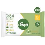 Sleepy 15'li Doğal Organik Pamuklu Cep Mendilli