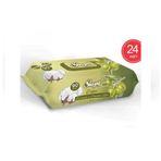 Sleepy 24x90 Yaprak Zeytinyağı ve Pamuksu Lifler Islak Mendil