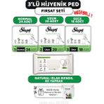 Sleepy 3'lü Natural Ultra Hassas Hijyenik Ped Seti Natural Islak Mendil 60'lı ve Rosıe - 1