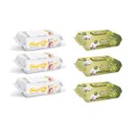Sleepy 3x90'lı Sensitive + 3x90'lı Zeytinyağlı Islak Havlu