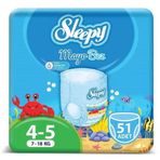 Sleepy 4-5 Numara 51 Adet Mayo Bebek Bezi