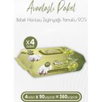 Sleepy 4x90 Adet Zeytinyağlı Islak Havlu
