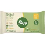 Sleepy 5 Adet Doğal Organik Pamuklu Islak Cep Mendili 3X15'Li