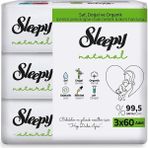 Sleepy 5 Adet Natural Ultra Hassas Bebek Islak Mendil 3X60 Adet 1 Adet