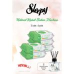 Sleepy 5 Paket, Natural 25'li Kişisel Bakım Havlusu ve Rosıe Koku - 1