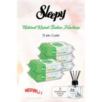 Sleepy 5 Paket, Natural 25'li Kişisel Bakım Havlusu ve ROSIE Koku
