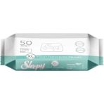 Sleepy 50 Adet XL Vücut Temizleme Mendili Hassas Ciltler İçin Alkolsüz ve Parabensiz