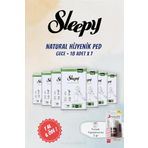 Sleepy 7 AL 6 ÖDE Ultra Hassas Hijyenik Ped Gece 18 Adet ve Tırnak Yapıştırıcısı