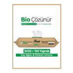 Sleepy Bio Çözünür Yüzey Temizlik Havlusu&mendili Çay Ağacı&misket Limonu 3x50 (150 YAPRAK)